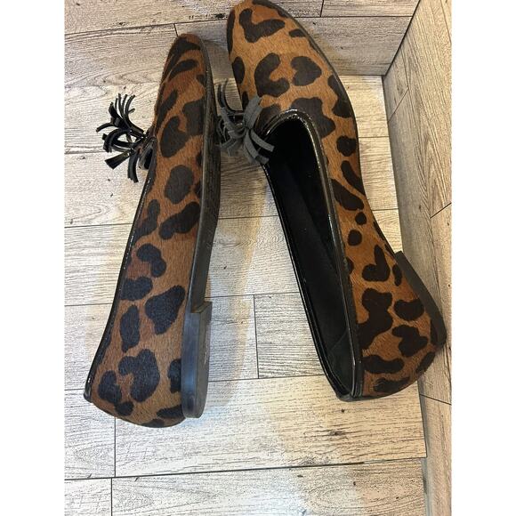 Jon Josef cheetah animal hair tassle ballet flats women's size 5.5 - Picture 6 of 8